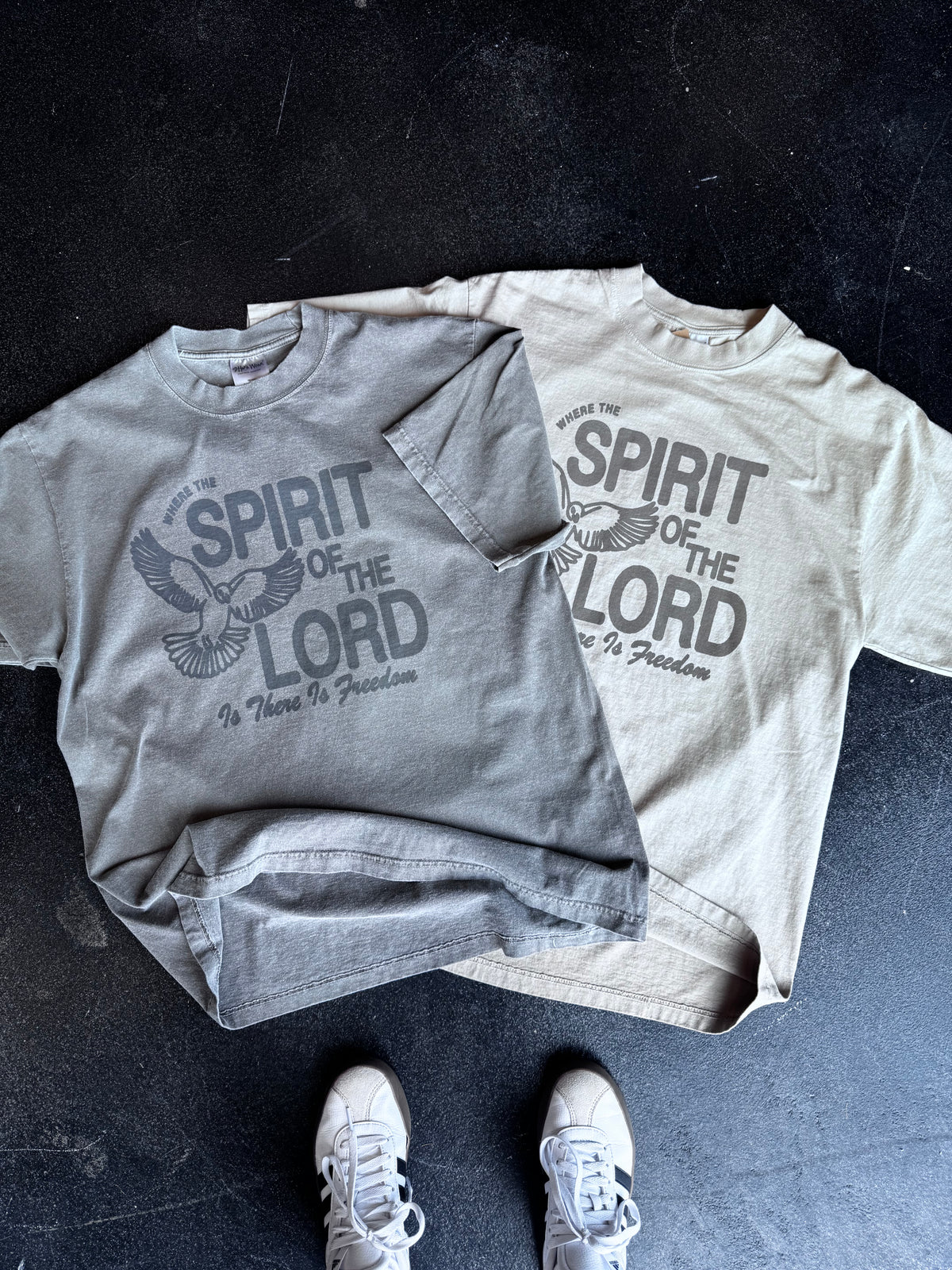 HOLY SPIRIT TEE FADED BLACK