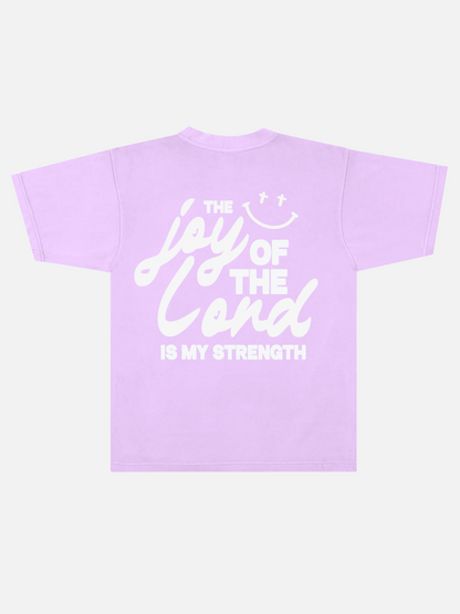 JOY OF THE LORD TEE PASTEL PURPLE