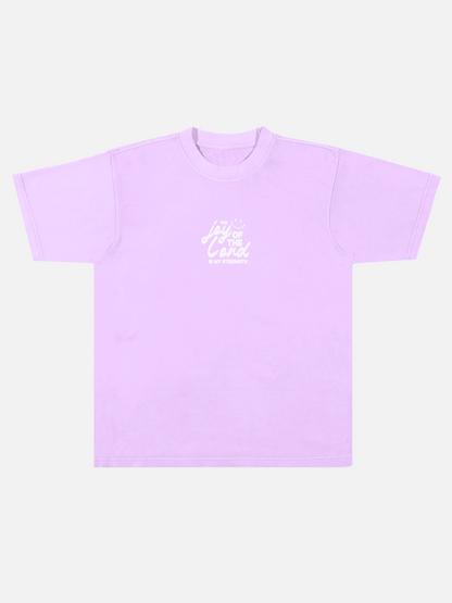 JOY OF THE LORD TEE PASTEL PURPLE