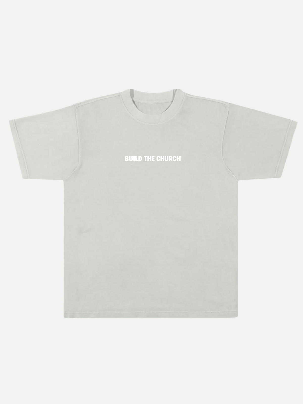 BUILD THE CHURCH TEE FADED SAGE