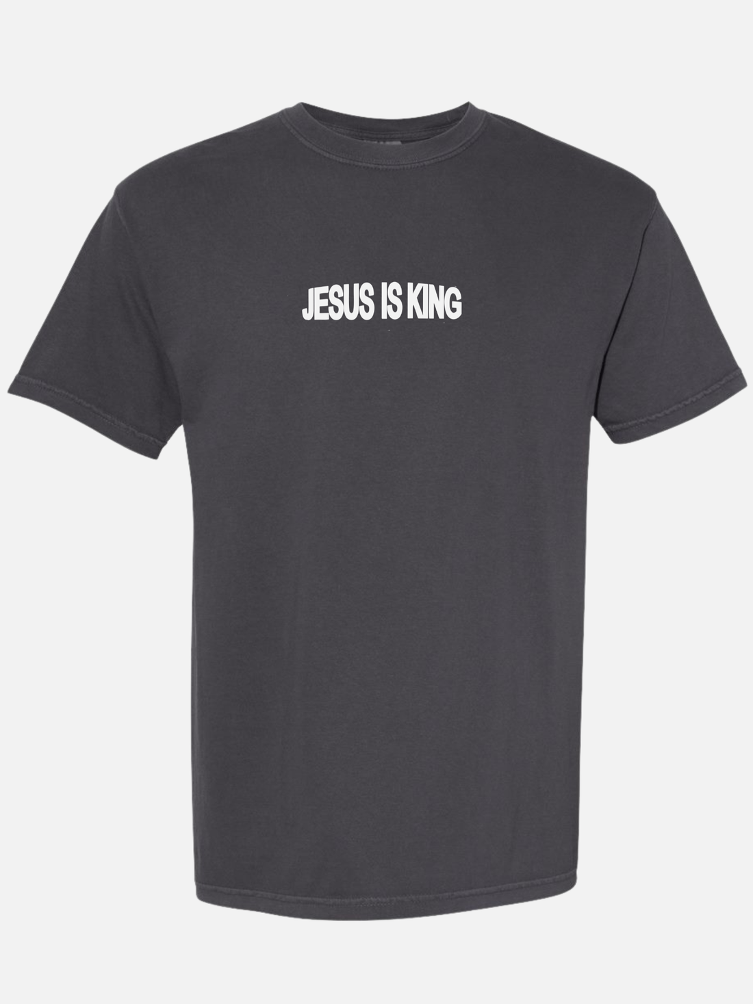 JESUS IS KING TEE GRAPHITE
