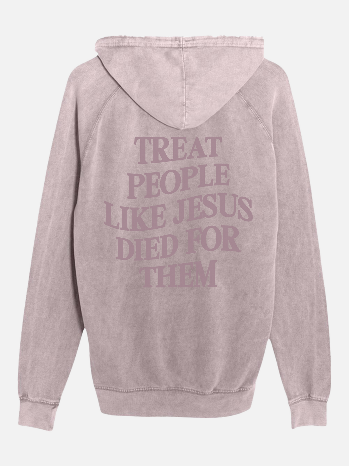 LOVE LIKE JESUS HOODIE VINTAGE ZINC